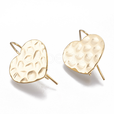 Brass Stud Earring Findings X-KK-Q750-033G-1