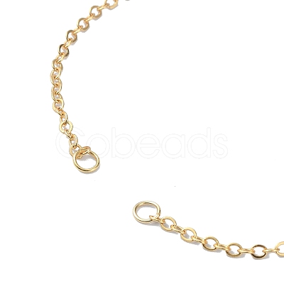 Brass Cable Chain Link Bracelet Making AJEW-JB01165-1