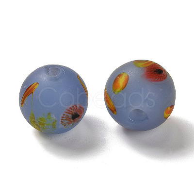 Handmade Frosted Lampwork Beads LAMP-C016-04C-08-1