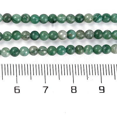 Natural Green Jade Bead Strands X-G-A130-3mm-M06-1