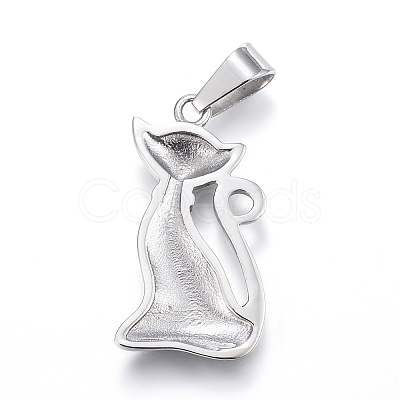 316 Surgical Stainless Steel Pendants STAS-H347-04-1