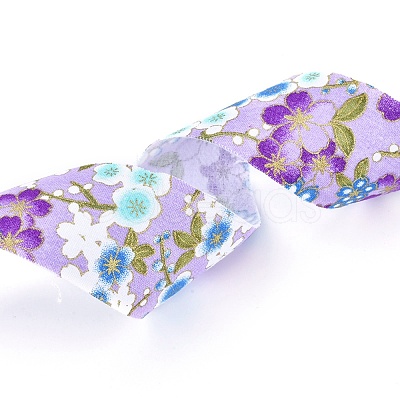 Japanese Kimono Style Floral Cotton Ribbon OCOR-I008-01B-07-1