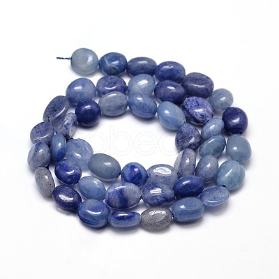 Natural Dumortierite Quartz Nuggets Beads Strands X-G-J335-34-1