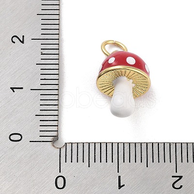 Real 18K Gold Plated Rack Plating Brass Enamel Charms KK-M293-24G-02-1