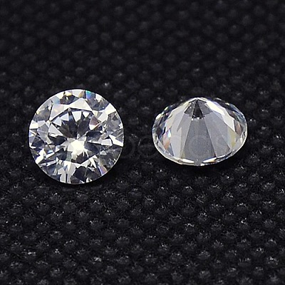 Diamond Shape Grade AAA Cubic Zirconia Cabochons ZIRC-J013-01-6mm-1