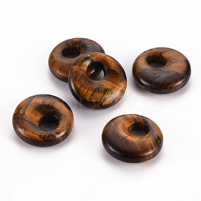 Natural Tiger Eye Pendants G-T122-67C-1