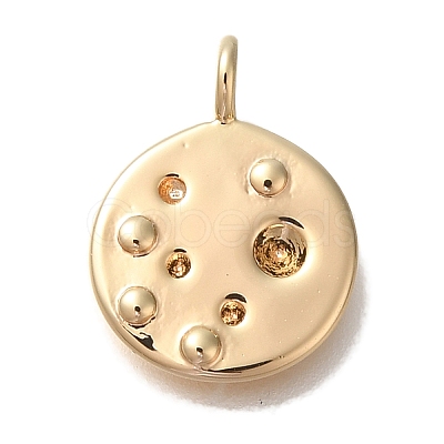 Brass Pendant Rhinestone Settings KK-U038-12G-1