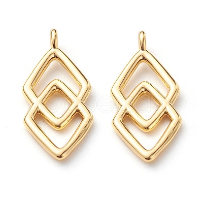 Brass Pendants KK-Z010-03G-1