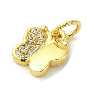 Real 18K Gold Plated Brass Pave Cubic Zirconia Pendants KK-M283-11A-01-1