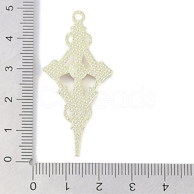 Rack Plating Alloy Enamel Pendants PALLOY-F018-29G-01-1