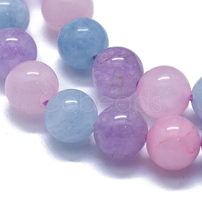 Natural Aquamarine & Rose Quartz & Amethyst Beads Strands G-D0013-68-1