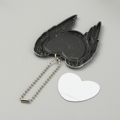 Zinc Alloy Heat Transfer Sublimation Blank Pendant Decorations AJEW-WH0324-21P-1