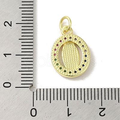 Brass Micro Pave Cubic Zirconia Pendants KK-M283-21A-02-1