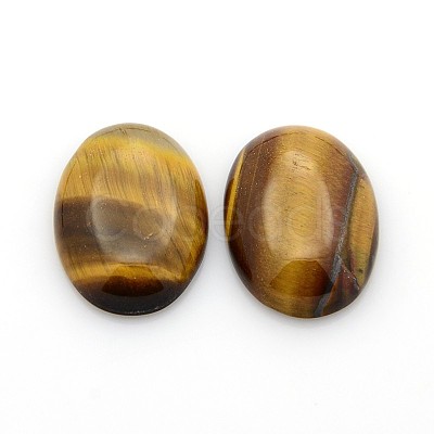 Natural Tiger Eye Cabochons X-G-P023-09-1