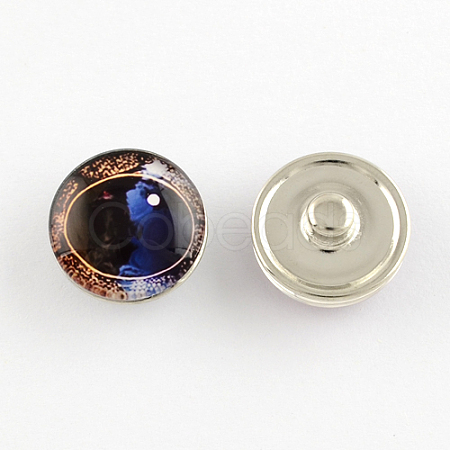 Brass Jewelry Snap Buttons BUTT-R028-20-1