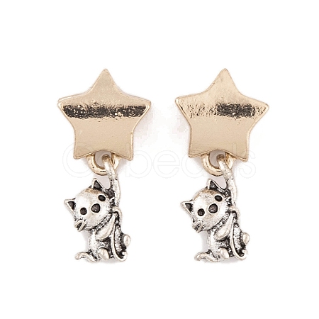 Rack Plating Tibetan Style Alloy European Dangle Charms FIND-C055-11A-AS-1