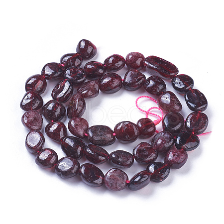 Natural Garnet Beads Strands G-P433-04-1