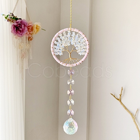 Teardrop Glass Suncatchers PW-WG32B12-01-1