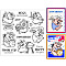 PVC Plastic Stamps, for DIY Scrapbooking, Photo Album Decorative, Cards Making, Stamp Sheets, Film Frame, Pig, 15x15cm