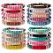 20Pcs 20 Colors Handmade Polymer Clay Heishi Surfer Stretch Bracelets Set with Synthetic Hematite, Preppy Bracelets for Women, Mixed Color, Inner Diameter: 2-1/8 inch(5.5cm), 1pc/color