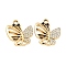 UV Plating Alloy Rhinestone Pendants, Butterfly, Golden, 20.5x19x2.5mm, Hole: 2.4mm