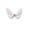 Glitter Butterfly Bowknot Alligator Hair Clips, Hair Accessories, White, 70x50x15mm