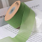 Polyester Ribbons, for Hair Bow Clips Accessories Making, Gift Packing, Green, 2 inch(50mm), about 10 Yards(9.14m)/Roll