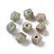 Acrylic Beads, Imitation Shoushan Beads, Cube, Dark Sea Green, 6.8x7.5x7.5mm, Hole: 1.8mm, About: 2083pcs/500g