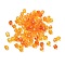 (Defective Closeout Sale:Cross Color), Transparent Acrylic Beads, Bicone, Dark Orange, 4x4mm, Hole: 1.4mm, about 10000pcs/500g