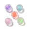 Transparent Acrylic Beads, Bead in Beads, Frosted, Round, Mixed Color, 16x15.5mm, Hole: 2.5mm, about 206pcs/500g