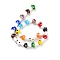 Mushroom Handmade Lampwork Beads Strands, Mixed Color, 16x12mm, Hole: 2mm, about 20pcs/strand, 13.7 inch