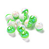 Two Tone Opaque Resin Beads RESI-A020-02B-2