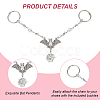 ANATTASOUL 2Pcs Bat with Spider Web Alloy Shoe Charms Chains FIND-AN0001-05-3