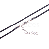 Waxed Cotton Cord Necklace Making NJEW-A279-2.0mm-01-3