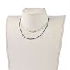 Faceted Rondelle Glass Beaded Necklaces NJEW-JN03004-02-4