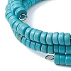 Resin and Synthetic Turquoise Wrap Bracelets Sets BJEW-JB10759-5