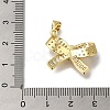 Rack Plating Brass Micro Pave Cubic Zirconia Pendants KK-G500-03C-G-3