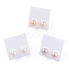 Natural Pearl Stud Earrings PEAR-N020-07C-2