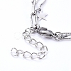 Non-Tarnish 304 Stainless Steel Chain Tiered Necklaces NJEW-JN02828-4