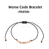 Morse Code Friend Bracelets BJEW-JB08949-03-6