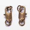 Brass Lobster Claw Clasps X-KK-KK802-AB-NR-2