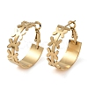 304 Stainless Steel Hoop Earrings EJEW-K278-06B-G-1