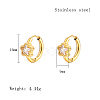 Cubic Zirconia Hoop Earrings VX9431-04-1