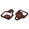 Eco-Friendly Cowhide Leather Big Pendants FIND-N049A-09A-09-3