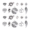 100pcs 10 Style Tibetan Style Alloy Charms TIBEP-CJ0001-37-1