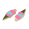 Summer Theme Alloy Enamel Pendants ENAM-B050-07G-01-3