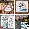 PET Hollow Out Drawing Painting Stencils DIY-WH0391-0441-4