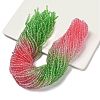 Transparent Painted Glass Beads Strands DGLA-A034-T1mm-A18-1