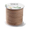 20M Polyester Braided Cord for Jewelry Making OCOR-G015-04A-06-2