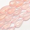 Natural Rose Quartz Beads Strands G-G695-09-1